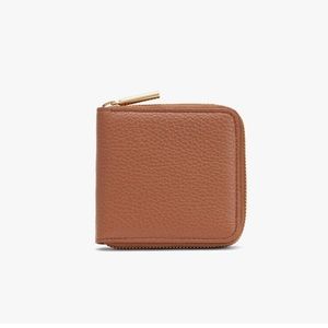 Cuyana zip around leather wallet